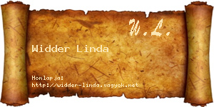 Widder Linda névjegykártya